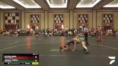 128 lbs Semifinal - Alyssa Reed, Funky Panda vs Sierra Chiesa, Bad Karma