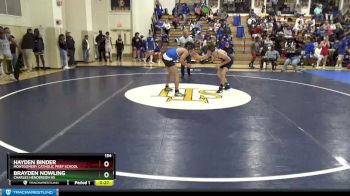 154 lbs Cons. Round 1 - Hayden Binder, Montgomery Catholic Prep School vs Brayden Nowling, Charles Henderson HS