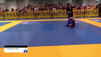 KAITLYN SUMMER KLEIN vs ISABELLA BROOKLYN OCLARAY 2024 American National IBJJF Jiu-Jitsu Championship