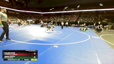 106 Class 2 lbs Champ. Round 1 - Drew Roth, Ste. Genevieve vs Caleb Dyer, Lutheran St. Charles