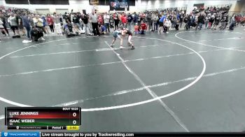 83 lbs Cons. Round 1 - Isaac Weber, WI vs Luke Jennings, CO