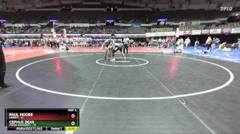 184 lbs Placement (16 Team) - Cephus Deas, Coker University vs Paul Moore, Liberty