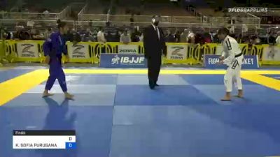 RITA LYNNE GRIBBEN vs KRISTINA SOFIA PURUGANAN BARLAAN 2020 World Master IBJJF Jiu-Jitsu Championship