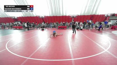 100 lbs Cons. Quarters - Bo Becker, Pinnacle vs Macson Mccormick, Moen Wrestling Academy