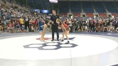 110 lbs Cons. Rd Of 64 - Mia Anderson, Nebraska vs May Brownstein, Maryland