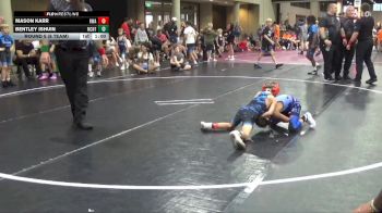 50 lbs Round 5 (6 Team) - Bentley Ishuin, NC National Team Gold vs Mason Karr, RWA