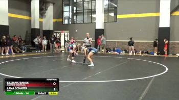 136 lbs Semifinal - Lilliana Banks, Aviators Wrestling vs Lana Schafer, Iowa