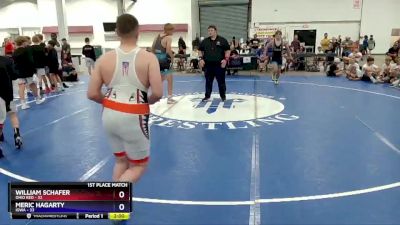 187 lbs Placement Matches (8 Team) - William Schafer, Ohio Red vs Meric Hagarty, Iowa