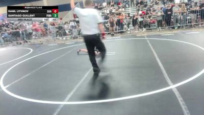 106 lbs 2nd Place - Danil Litvinov, Savage House WC vs Santiago Guillent, Poway Elite