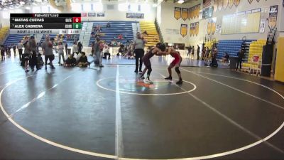 132 White Semifinal - ALEX CABRERA, Cypress Creek H S vs Matias Cuevas, Gateway
