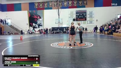 140 lbs Quarterfinal - Falsity Murphy Snider, Tillamook vs Piper Webb, Beaverton