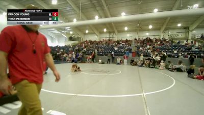 57 lbs Cons. Semi - Deacon Young, Uintah Wrestling vs Titan Petersen, Shootbox Rigby