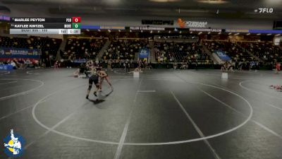 155 lbs Cons. Round 3 - Kaylee Kintzel, Mount Vernon vs Marlee Peyton, Prairie, Cedar Rapids