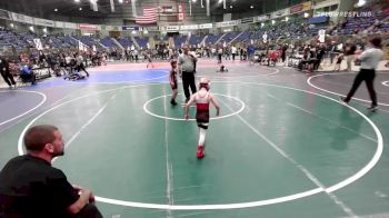 58 lbs Quarterfinal - Karson Smith, NE Boyz vs Sadie Sweat, Kalispell WC