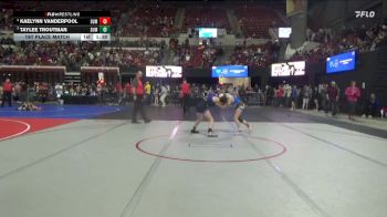 115 lbs 1st Place Match - Taylee Troutman, Heights Wrestling Club vs Kaelynn Vanderpool, Catahoula Wrestling