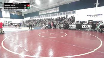 132 lbs Champ. Round 1 - Zackery Dickison, Pacifica/GG vs Marco Costa, Redlands East Valley