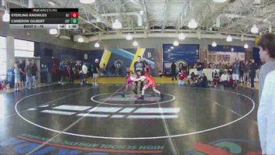 75 lbs Semifinal - Sterling Knowles, Well Trained vs Cameron Gilbert, Lake Highland Prep