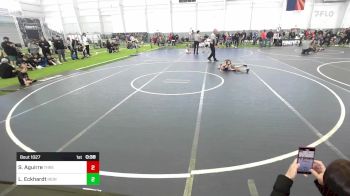 54 lbs Quarterfinal - Sydney Allison Aguirre, Threshold WC vs Logan Eckhardt, Iron Co Wrestling Academy