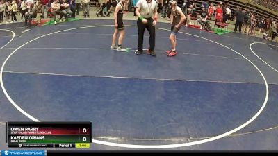 110 lbs Cons. Round 2 - Kaeden Orians, Gold Rush vs Owen Parry, Star Valley Wrestling Club