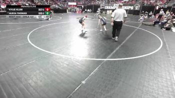 Girls 107 lbs 3rd Place Match - Kylie Klum, Westby-Girls vs Alexa Thomas, Badger-Girls