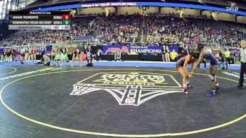 Girls-120 lbs Quarterfinal - Kerrington Fields-McCurdy, Stevenson Hs Girls vs Anari Roberts, East Kentwood Hs Girls