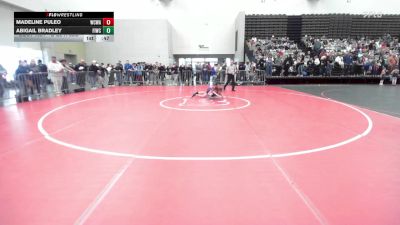 3rd Place - Madeline Puleo, Wrecking Crew Wrestling Academy vs Abigail Bradley, Fightin Irish Wrestling Club