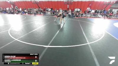 165 lbs Cons. Round 3 - Kaden Langrehr, Wisconsin vs Aiden Kilde, Wausau East Side Wrestling Club