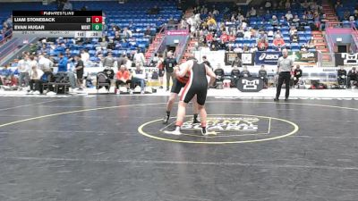 215 lbs Consy Rd I - Liam Stoneback, Saucon Valley vs Evan Hugar, Montgomery Area
