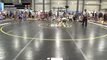 100 lbs Quarterfinal - Cayden Barry, Allison Park vs Logan Ardinger, Hagerstown