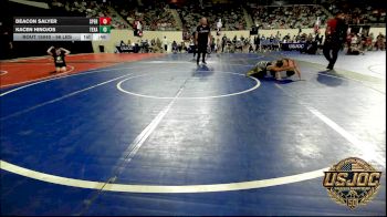 66 lbs Quarterfinal - Deacon Salyer, Sperry Wrestling Club vs Kacen Hinojos, Texas Elite Wrestling