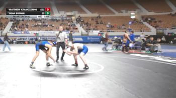 140-D2 Quarterfinal - Matthew Krawczenko, Canyon View High School vs Sean Brown, Buena High School