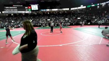 86 lbs Champ. Round 1 - Layla Van Cura, LDYA vs Aria Zenowicz, RMW2