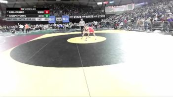 Boys 1B/2B 113 Cons. Round 3 - Joseph Young, Kettle Falls vs Axel Castro, White Swan