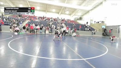74 lbs 3rd Place Match - Hunter Willet, Wasatch Wrestling Club vs Sawyer Evans, Team Prestige Wrestling