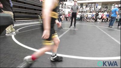 49 lbs Semifinal - Kallum Hendrickson, OKC Saints Wrestling vs Silas Boyd, Harrah Little League Wrestling