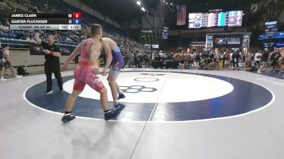 175 lbs Champ. Rd Of 64 - James Clark, Ohio vs Karter Fluckiger, Arizona