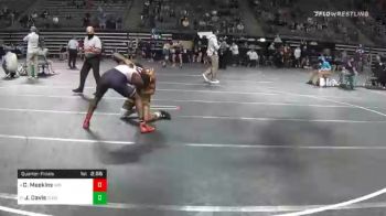 133 lbs Quarterfinal - Caleb Meekins, Indian Hills vs James Davis, Cloud
