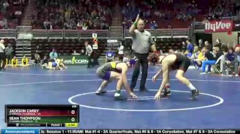 145 lbs Quarterfinal - Jackson Carey, 4-Nashua-Plainfield vs Sean Thompson, 5-Logan-Magnolia