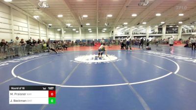 72 lbs Round Of 16 - Martin Praisner, Warwick PAL vs Jaxon Beckman, Smitty's Wrestling Barn