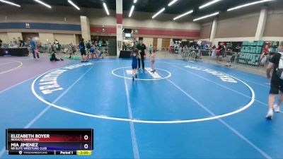 55 lbs Round 3 - Elizabeth Boyer, ReZults Wrestling vs Mia Jimenez, NB Elite Wrestling Club