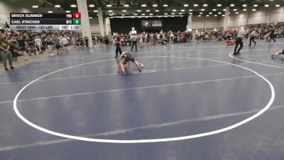 120 lbs Champ. Rd Of 64 - Brock Slimmer, Purler Wrestling Academy vs Cael Stricker, McDominate Training Center