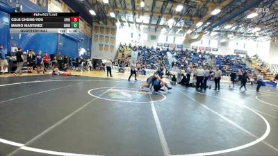 215 lbs Quarterfinal - Mario Martinez, Charlotte Hs vs Cole Chong-You, Santa Fe High School