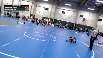 86 lbs 7th Place Match - Kody Hinrichs, Thayer Central vs Jonathan Scott, Gothenburg Wrestling