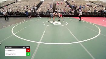 147-H lbs Consi Of 8 #2 - Gavin Seiler, Apex vs Kenny Leverich, Barn Brothers