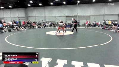 175 lbs Round 2 (8 Team) - Micah Roper, Michigan vs Caige Horak, Ohio Red