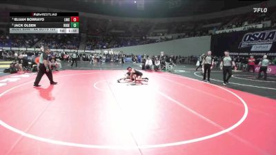 6A Boys 120 lbs Quarterfinal - Jack Olsen, Roseburg Boys vs Elijah Borrayo, Lincoln Boys