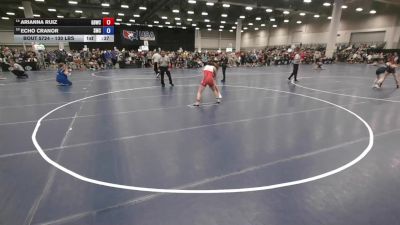 130 lbs Cons. Sub-semis - Arianna Ruiz, Golden Bears Wrestling Club vs Echo Cranor, Spartan Mat Club