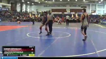 132 lbs Round 2 (3 Team) - Jonathan Rothschild, Edgemont Sr vs Karsen DePasquale, Falconer-Cassadaga Valley