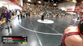 126 lbs Quarterfinal - Kenny Weiss, Lander Middle School vs Kyler Loomis, Riverton Middle School
