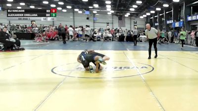 120 lbs Rr Rnd 1 - Eli Kincaide, Indiana Outlaws Yellow - HSB vs Alexander Orellana, Doughboy Gold - HSB